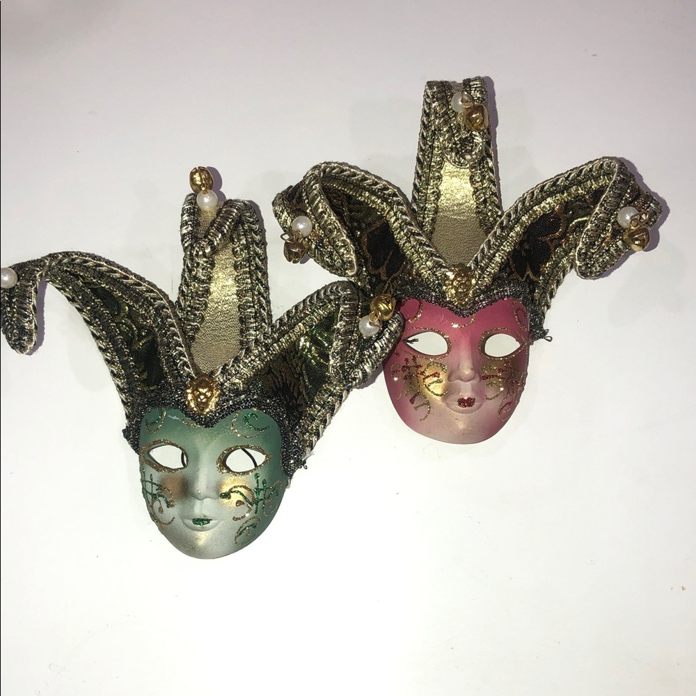 Venetian Mask decor pair